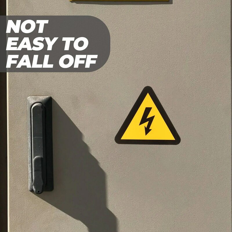 Tofficu alta tensão elétrica choque perigo, etiqueta amarela, vinil Tag, desligar o poder antes