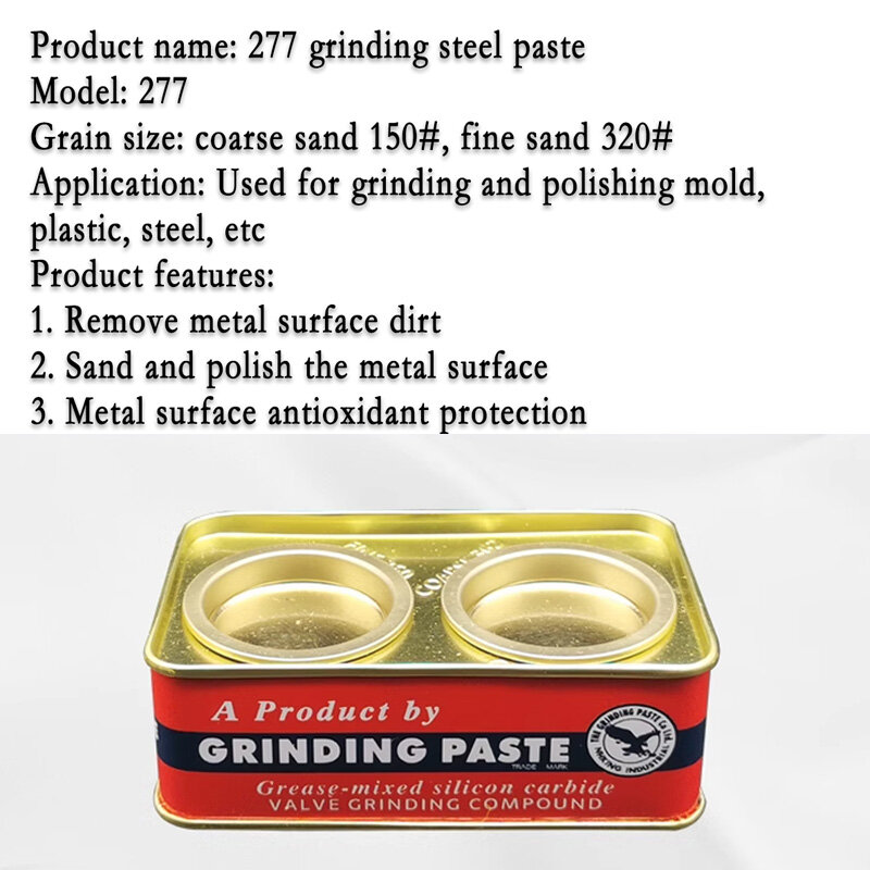 1 Box NHKING 277 Steel Sanding Paste Grinding Compound for Precision Polishing Ideal Engine Valve Cylinder Grinding Paste