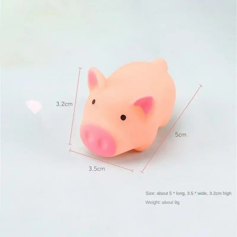 귀여운 비명 고무 돼지 반려동물 장난감, 씹는 소리, 씹는 선물, 재미있는 장난감, 애완 동물 용품, 5cm, 3 개