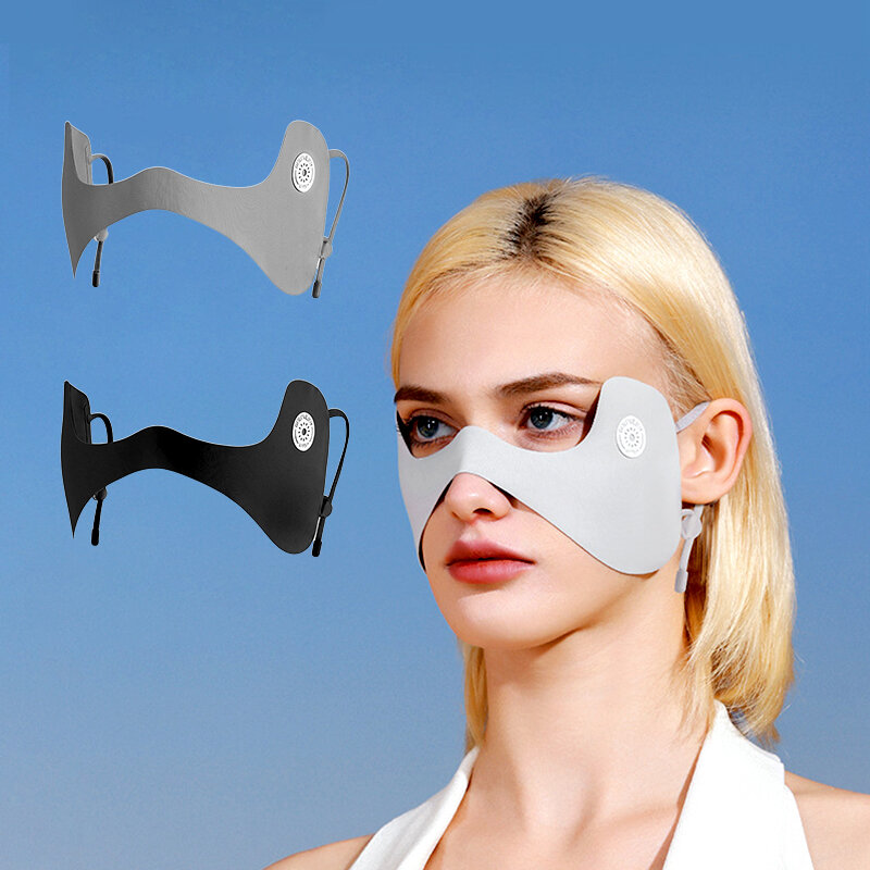 Máscara de protetor solar respirável borboleta fina para mulheres, Máscara facial resistente a UV, Máscara de ciclismo ao ar livre