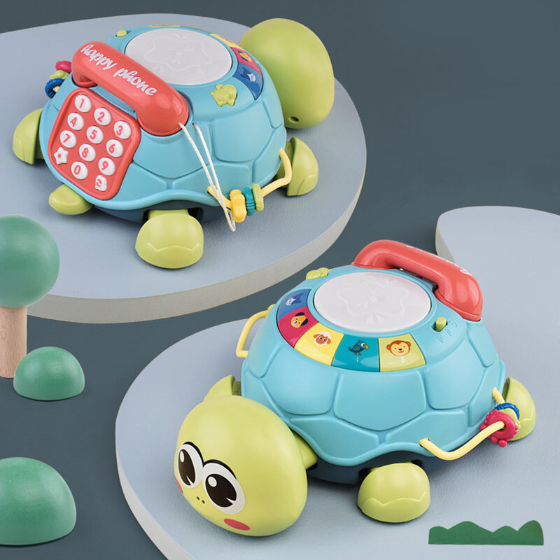 Baby musikalische Schildkröte Spielzeug leicht zu greifen und langlebiges Spielzeug Geschenk für Weihnachten Geburtstag Neujahr