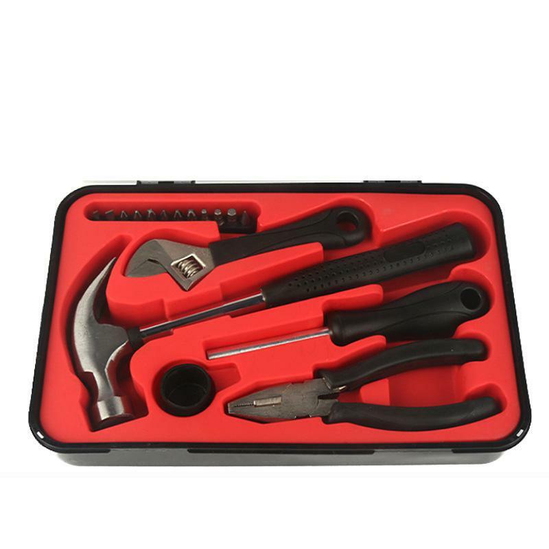 17 piece set of hardware toolbox, household tool set, special cross shaped screwdriver tool for repair