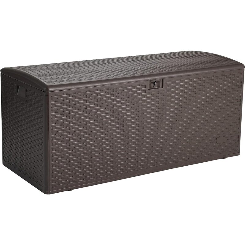 Large Capacity Storage Box Storage Outdoor 150 Gallon Deck Box for Storing Outdoor Items Like Cushions, Gardening Tools