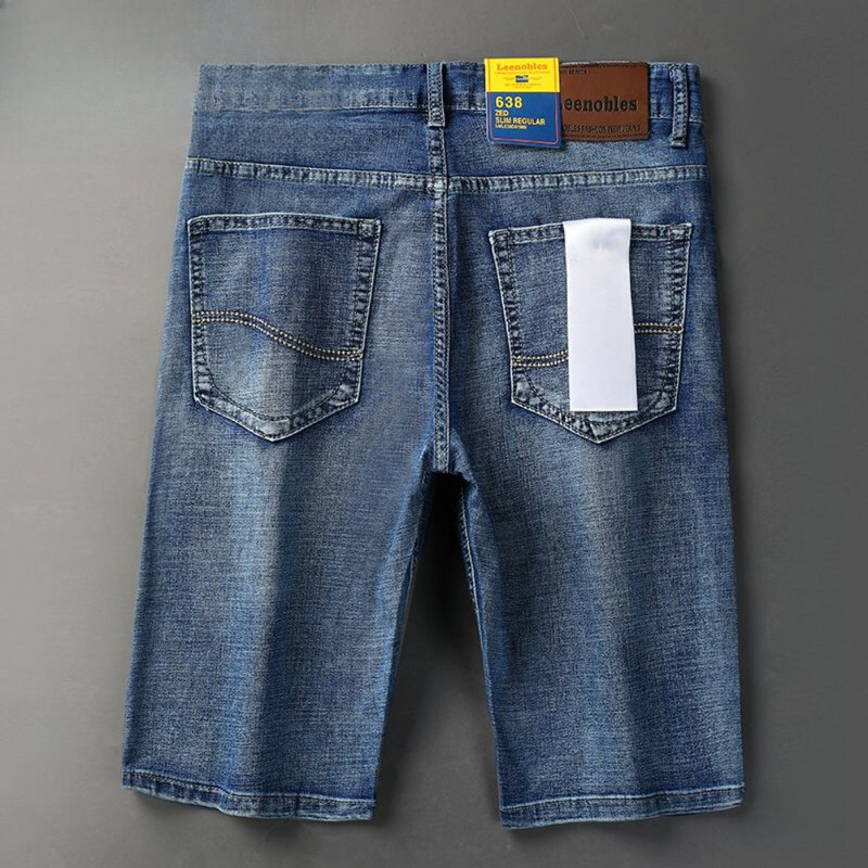 y2k Mens Loose Denim Short Men Jeans Fashion Streetwear Hip Hop Shorts Pocket Male pantalones mens jeans rare humans jeans