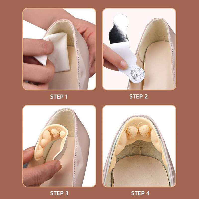 1/2/3SETS Followed By Stickers Easy To Wear Actual Shoe Stickers Foot Soothing Tool Insole Prevent Slipping Innovative