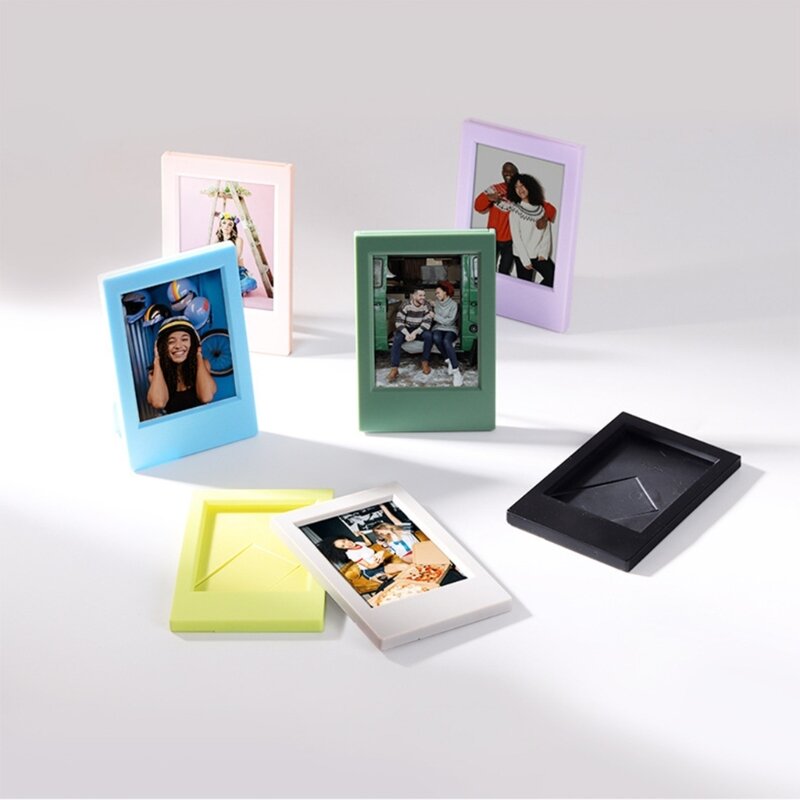 Mini marco fotos película 3 pulgadas para soporte escritorio exhibición tarjetas fotográficas