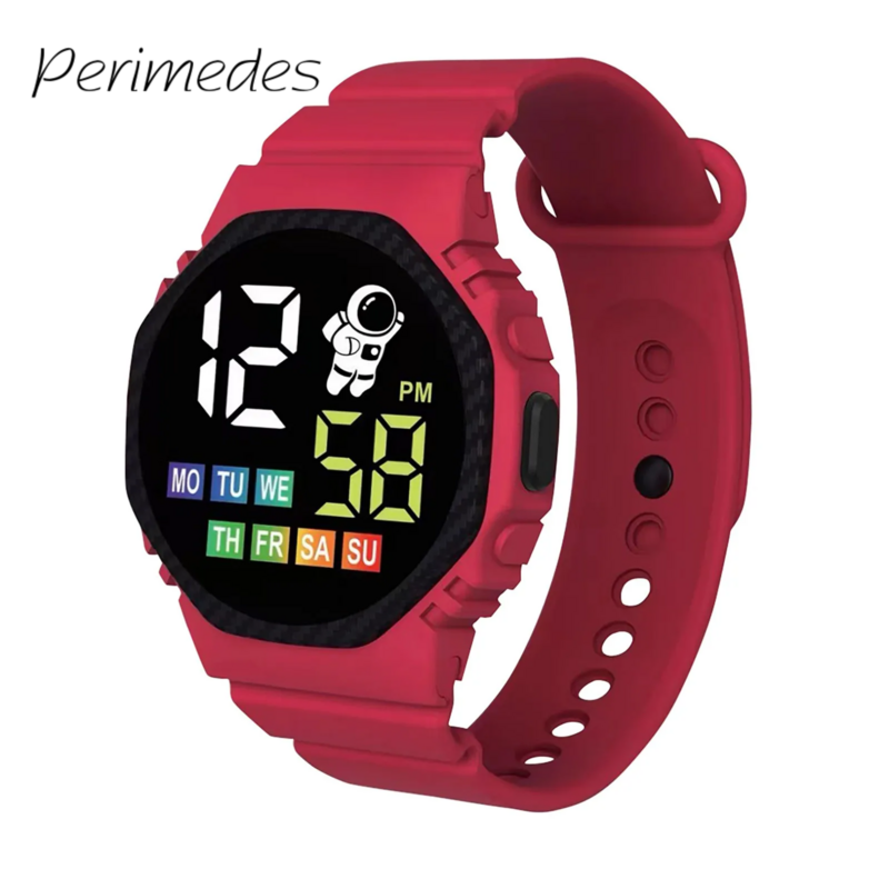 Children'S Sports Watch 2024 Led Display Adjustable Silicone Strap Suitable For Outdoor Electronic Watch Students Fashion Kids