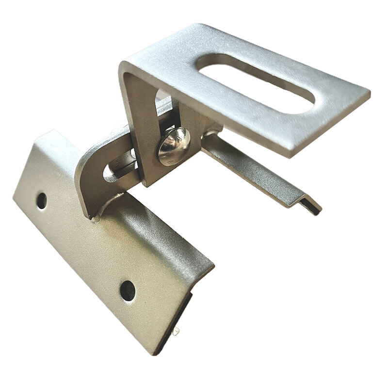 2 buah penjepit dapat disesuaikan lembar trapesium pemegang logam Vario A2 dengan benang sudut 4 sekrup lembaran tipis 6.0x25 Nut Lock mur gigi M10
