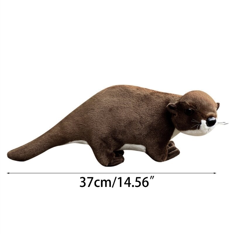 Słodki styl pluszowe nadziewane wydry kształt lalki niemowlę uspokoić wydry lalka symulowany Dropship