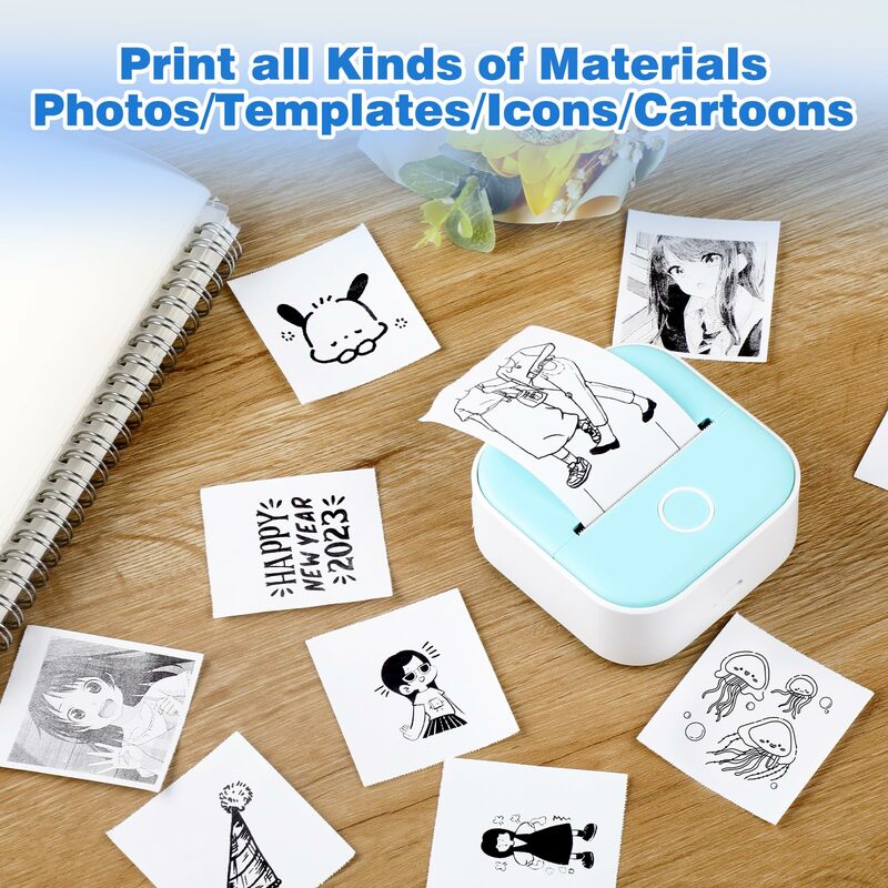 Phomemo-papel de impresora térmica T02, adhesivo sin BPA para diario, foto, imagen, textos, notas de estudio para hacer lista, 3 rollos/caja