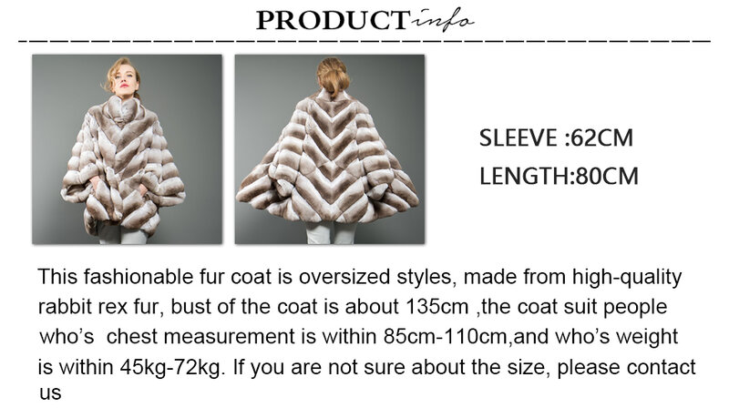 Płaszcz damski z brązowego futra typu nietoperz kurtka z futra królika Rex zimowy ciepła moda