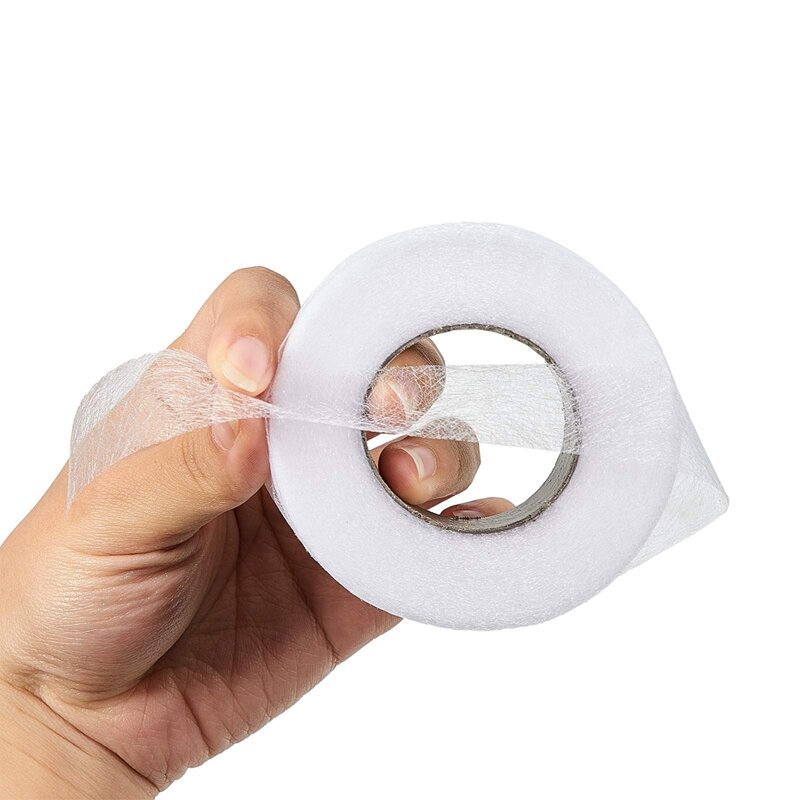 2 Pack Iron On Hem Tape No Sew Hem Tape Roll Web Tape With Tape Measure For Garment Clothes DIY Crafts