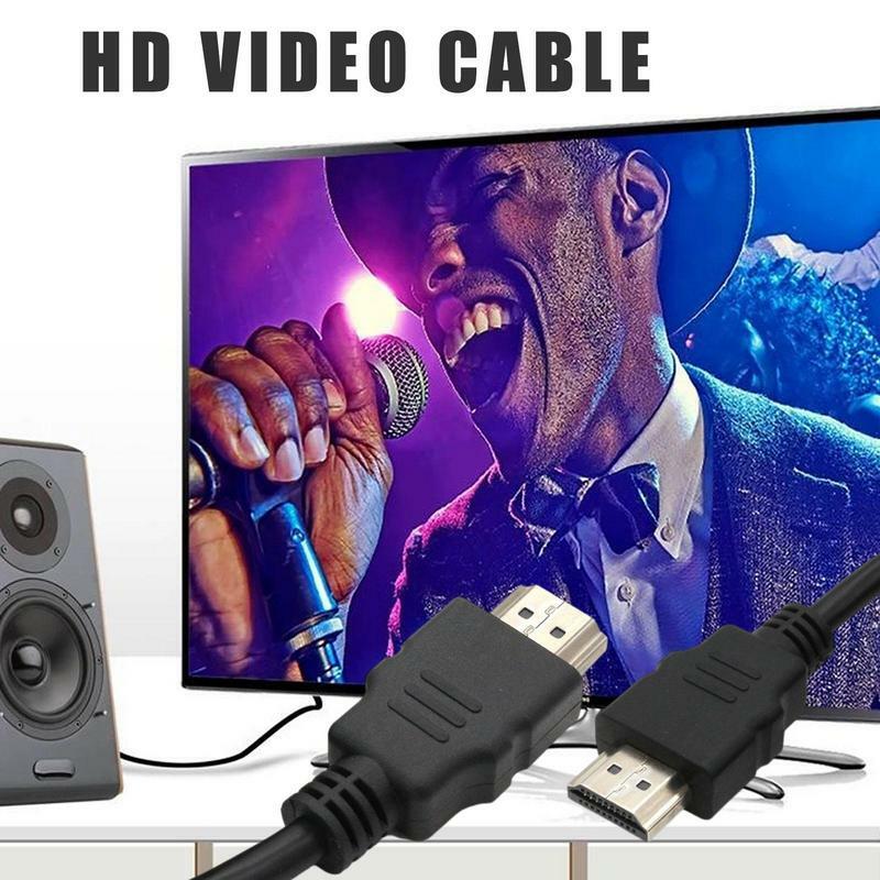 HD-кабель 1,5 м тонкий Высокоскоростной 1080P Ultra HD видеокабели Золотые разъемы для ПК разделитель переключатель монитора тонкий видеошнур