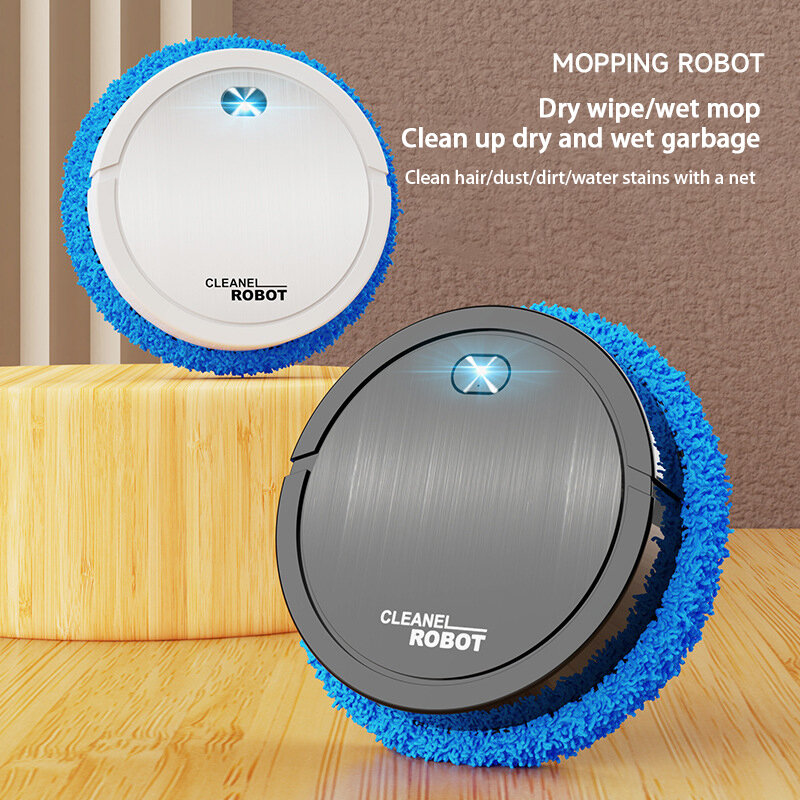 Robot lavapavimenti automatico silenzioso intelligente Robot domestici silenziosi Mop automaticamente il pavimento