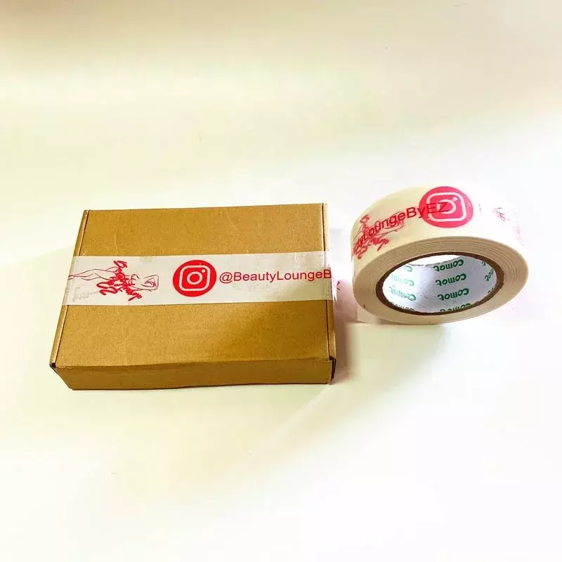 Customized productCheap custom company logo printed branded shipping tape transparent packing opp tape 100m