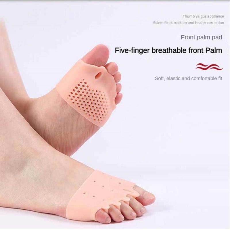 Pelindung jari kaki, 1 ~ 10 buah silikon pelindung ibu jari kaki ortopedi pemisah jari kaki