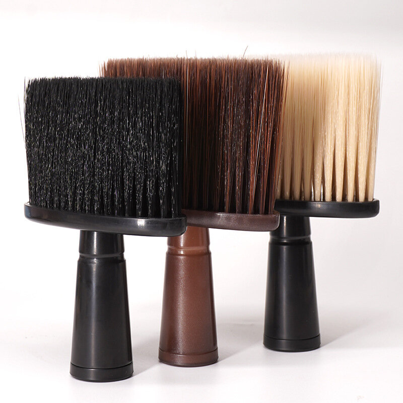 Профессиональные мягкие щетки для лица и шеи, парикмахерские искусственные щетки для бороды, инструменты для парикмахерской и укладки