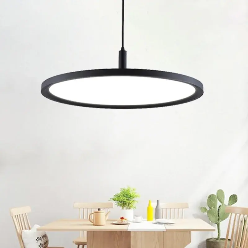 Nordic Creative Simple Aluminum Pendant Light Round Hotel Restaurant Ceiling Lamp Bar Table Lamp Single Head Led Home Lamp