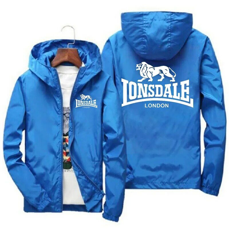 Lonsdale-Roupa desportiva masculina e feminina, estilo hip-hop, roupa casual, resistente aos raios UV e chuva, perfeita para correr