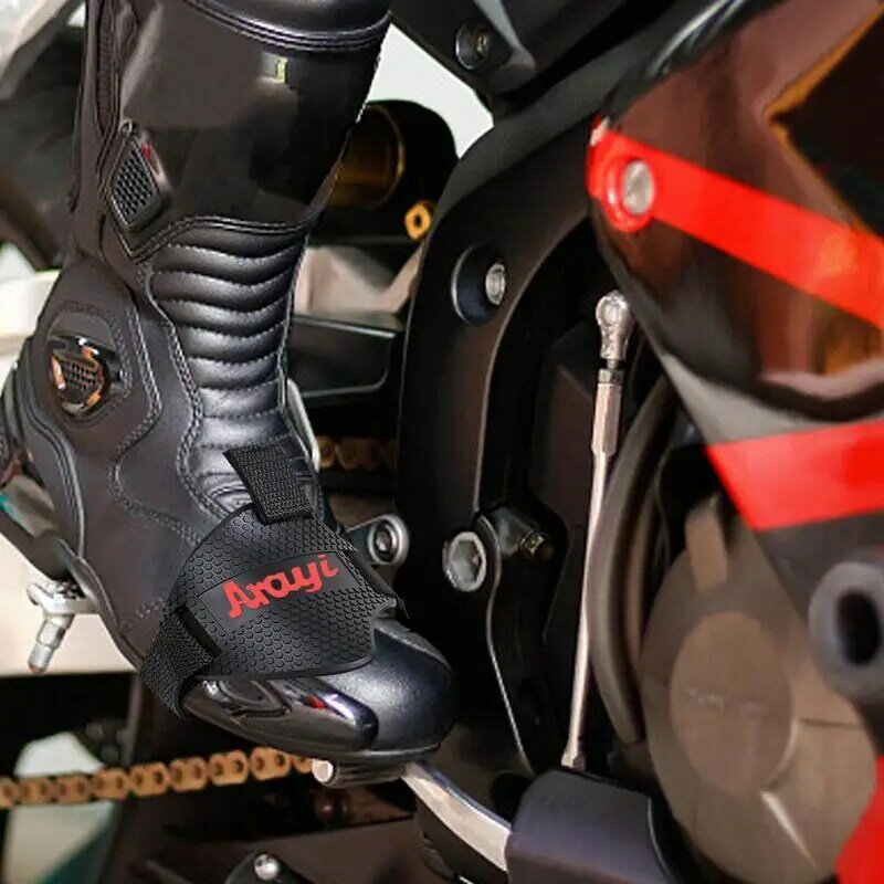 Pelindung sepatu Shifter motor untuk Sneakers, perlengkapan bantalan bot pelindung berkendara untuk mengganti gigi untuk sepeda