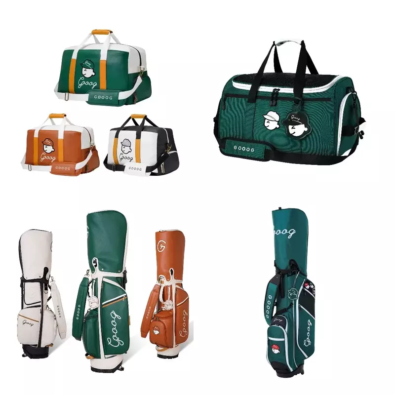Gooog-ゴルフボストンキャディバッグ、スタンドサポートクラブバッグ、衣類と靴、ブランド