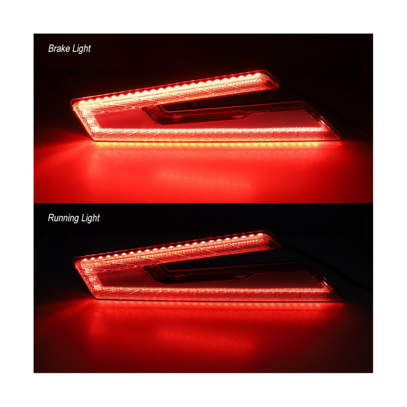 Luz de freno LED roja para bicicleta de playa, luz trasera de freno para RZR PRO XP XP4 2020-2021, 12V