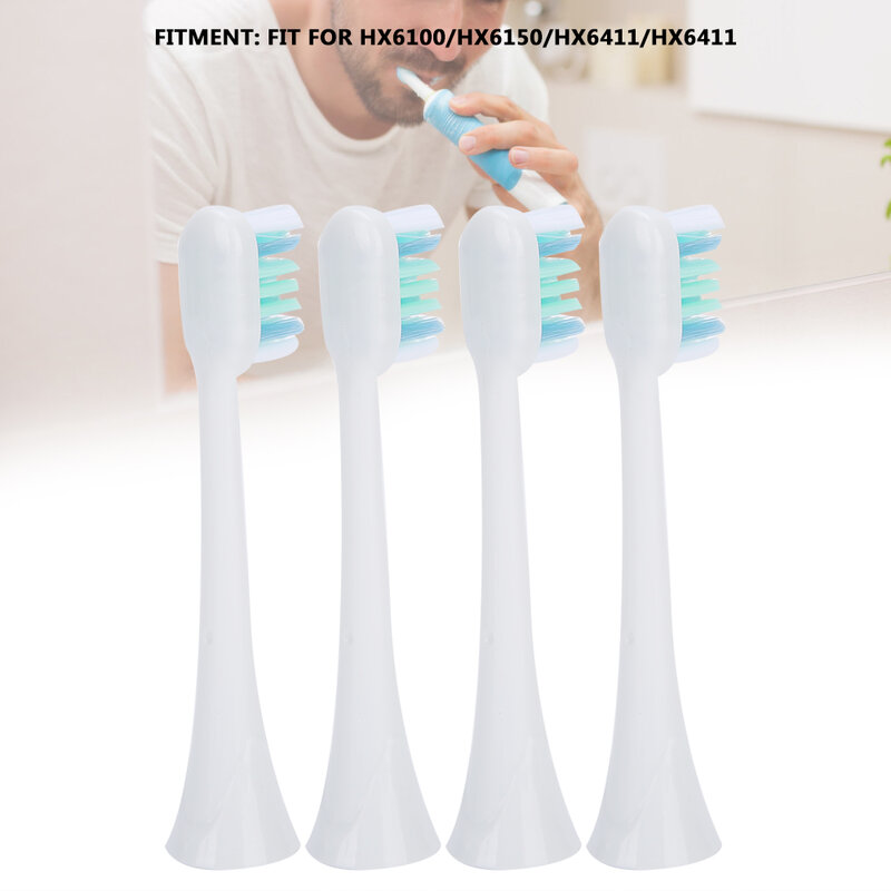4Pcs Electric Toothbrush Heads Automatic Ultrasonic Sonic Electronic Tooth Cleaning Brush Replacement Oral Care Whiten Supplies