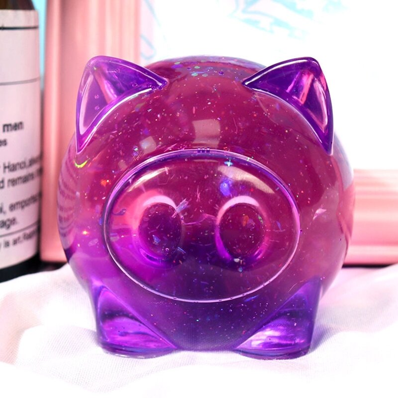 Schattige Piggy Sleutelhanger UV Kristal Epoxy Schimmel Handgemaakte Ornamenten Hars Siliconen Mal DIY Ambachten Sieraden