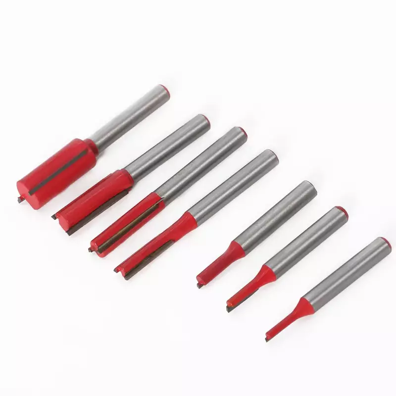 6mm Shank Straight Bit Woodworking Trimming Tools Router Bit For Wood Slotting Engraving Machine Carbide Endmill Milling Cutter