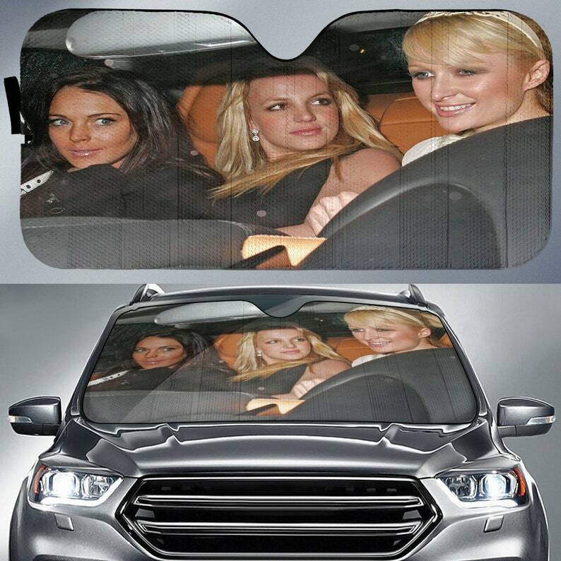 Car Heat Sun Shade, Acessórios de Carro, Paris, Britney, Baga, Iconic, Anos 2000