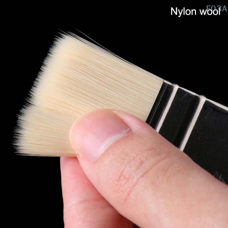 1 pz Nylon capelli spazzola a setole dure pittura penna arte guazzo acquerello grande Area pittura a olio spazzola da parete acrilica spazzola per la pulizia del barbecue
