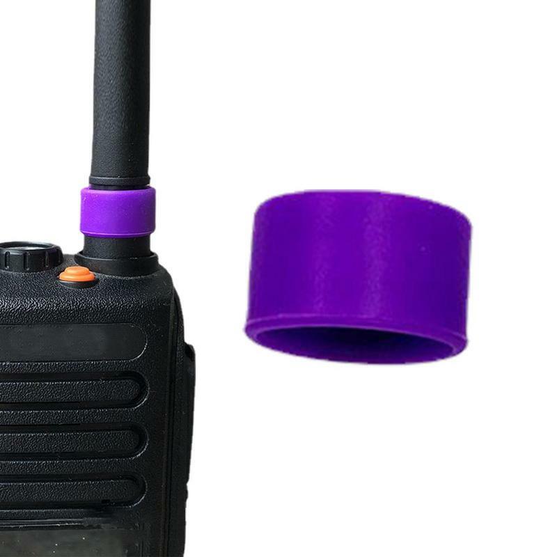 Bandas de identificación de Color para walkie-talkies, anillo de antena colorido, anillo de identificación para Radio portátil