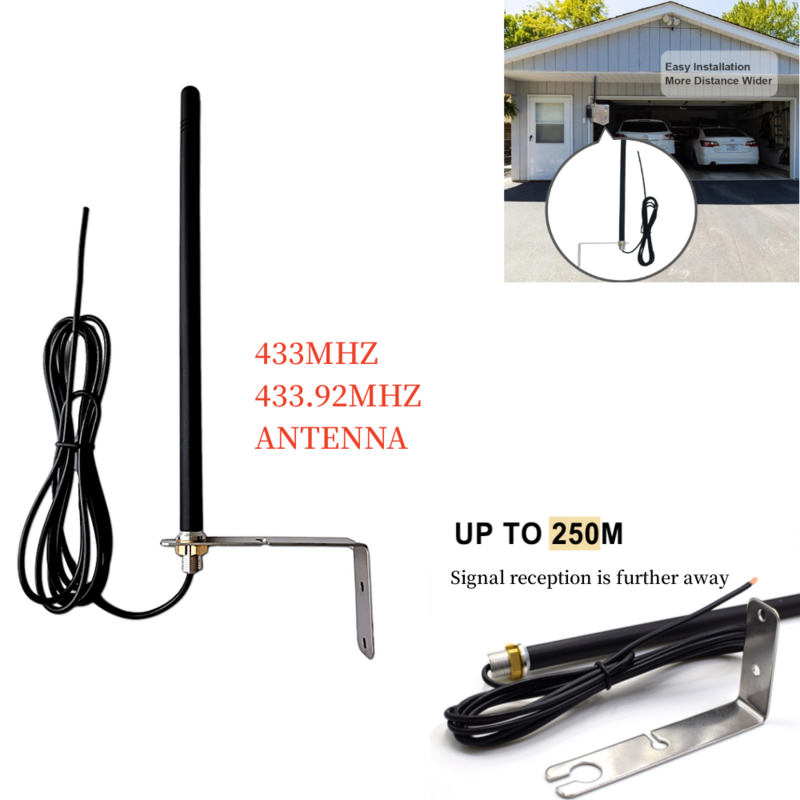 For compatibility with PRASTEL MTE smart door remote control 433MHZ antenna signal amplification signal enhancer