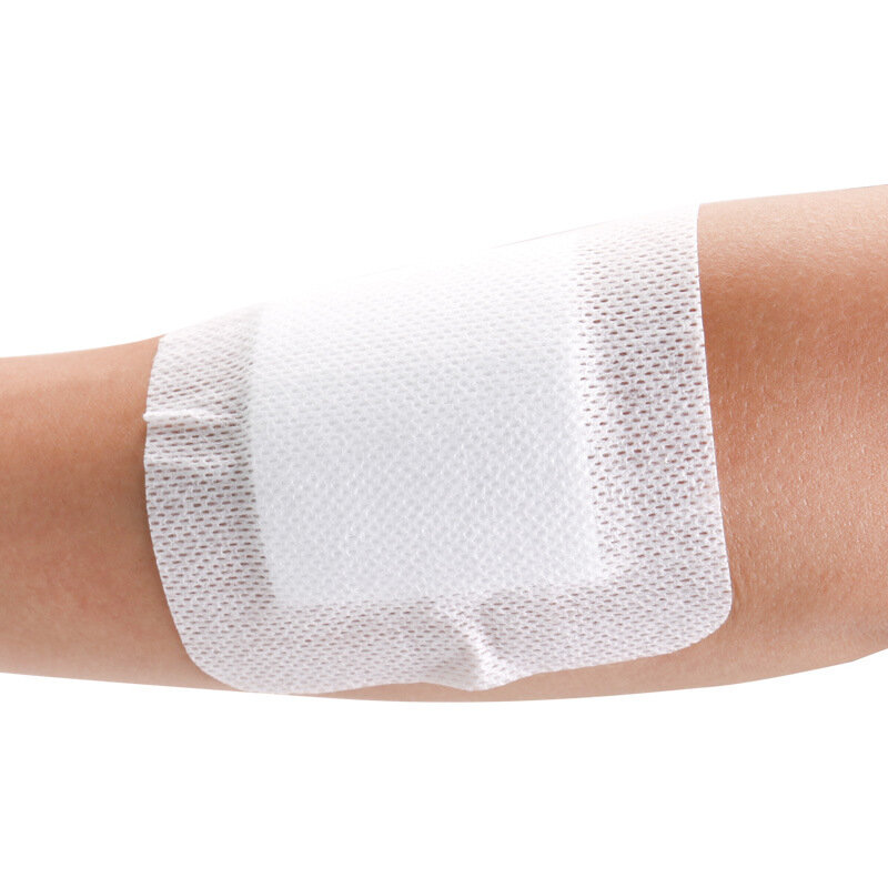 10 sztuk 6x7cm włóknina klej medyczny hemostaza plaster rany opatrunek bandaż narzędzie pierwszej pomocy