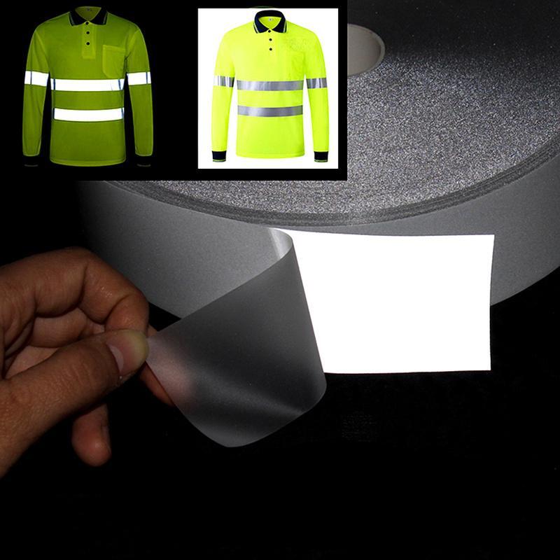 5M tira reflectante etiqueta 2-5cm de calor transferencia reflectiva para DIY ropa bolsa de zapatos de seguridad suministros de ropa
