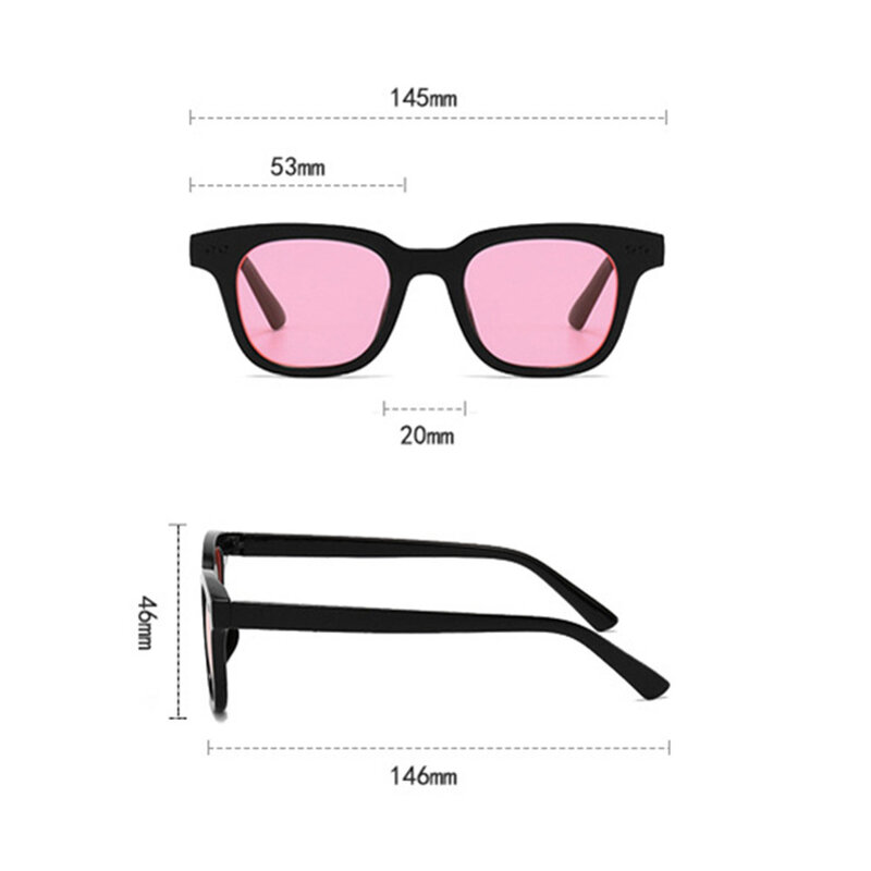 2024 New Vintage Square Sunglasses Men Women Oversized Sun Glasses Retro Black Luxury Shades Uv400 For Travel Driving