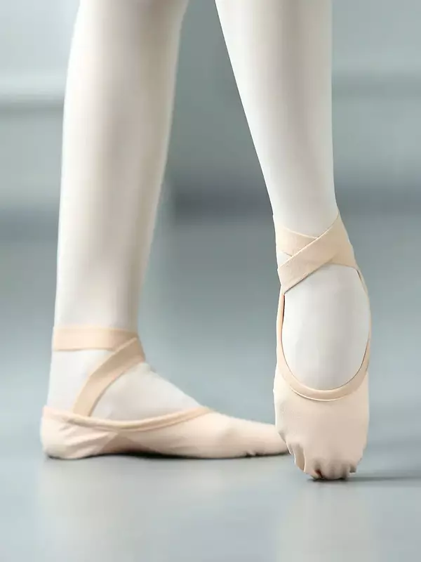 Nuova Ragazza delle Donne Professionale Pieno Tessuto Elastico Più Indossare Modo Esercizio di Danza Scarpe Per Adulti Gatto Artiglio Balletto Scarpe Da Ballo