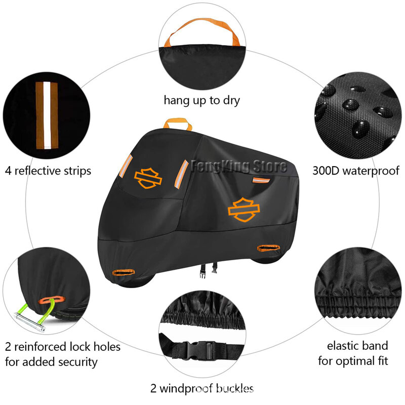Motorcycle Cover Waterproof Scooter Rain and UV Dust Cover For Pan America 1250 Special 1250S/Sportster S 1250 RH1250S 2021 2023