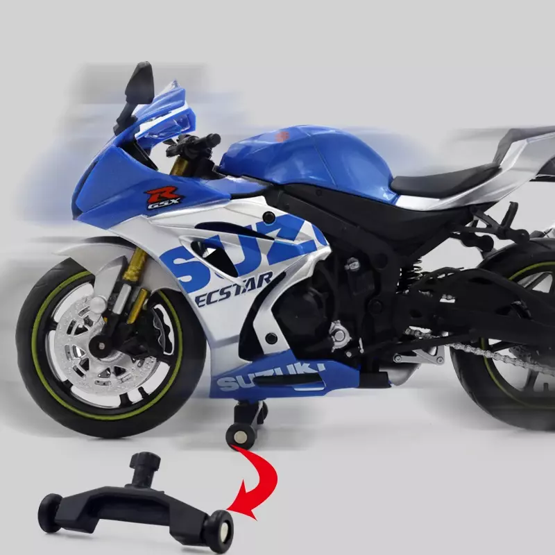 Modèle de moto de course en alliage de GSX-R1000R Suzuki 1:12, moulé sous pression, rue, moto de cross-country, simulation de modèle, jouet pour enfants, cadeau