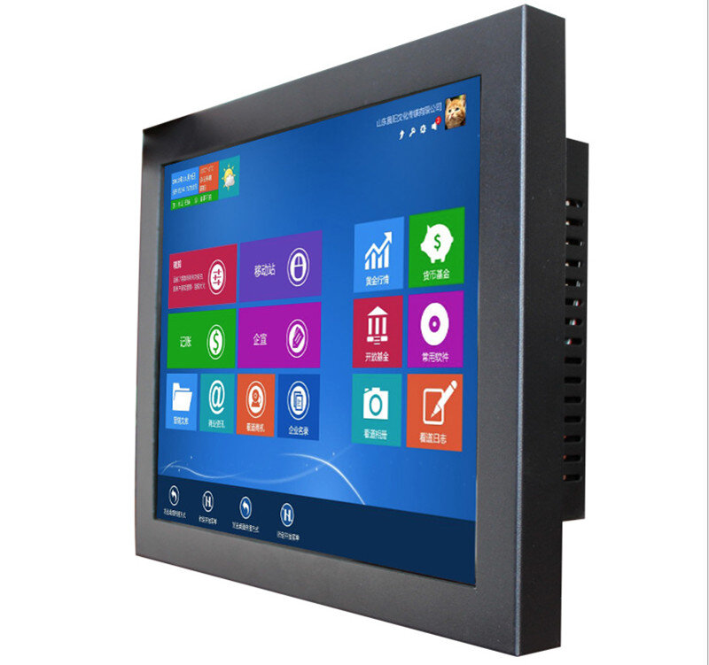 22 inch aluminum alloy enclosure version all in one pc with dual core for industrial automation