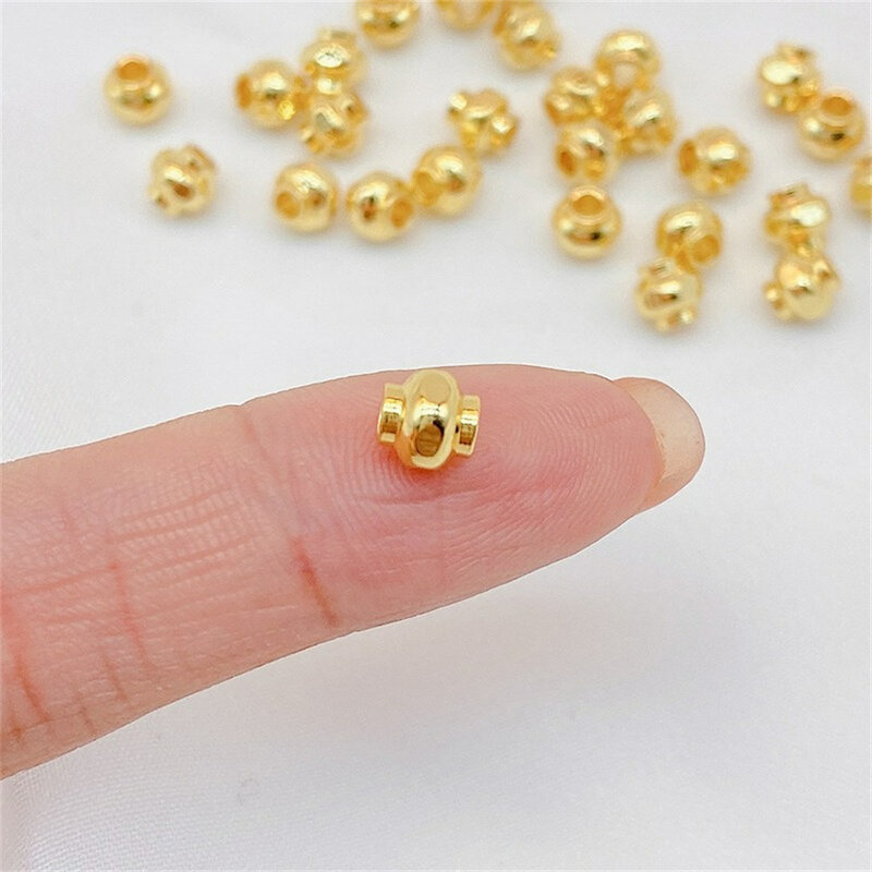 18 Karat Gold umwickelte Laterne mit getrennten Eimer perlen lose Perlen hand gefertigte DIY Armbänder Halsketten Ohr Zubehör Materialien