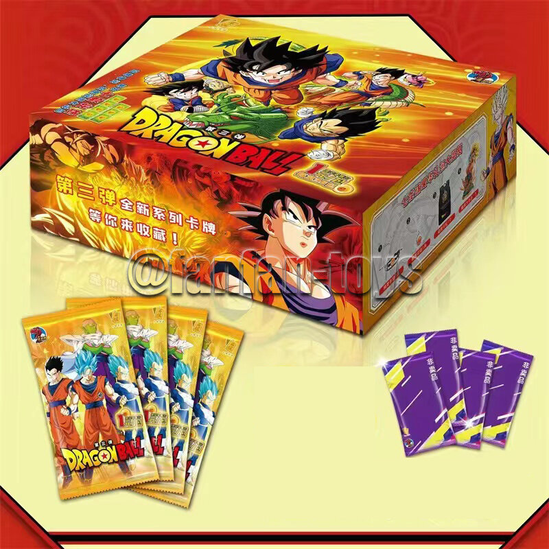 Dragon Ball Cards para crianças, Son Goku, Saiyajin, Vegeta, TCG, Rare Trading Collection Card, Anime Battle Carte, Gift Toys, 5 pcs, 25 pcs, 50 pcs