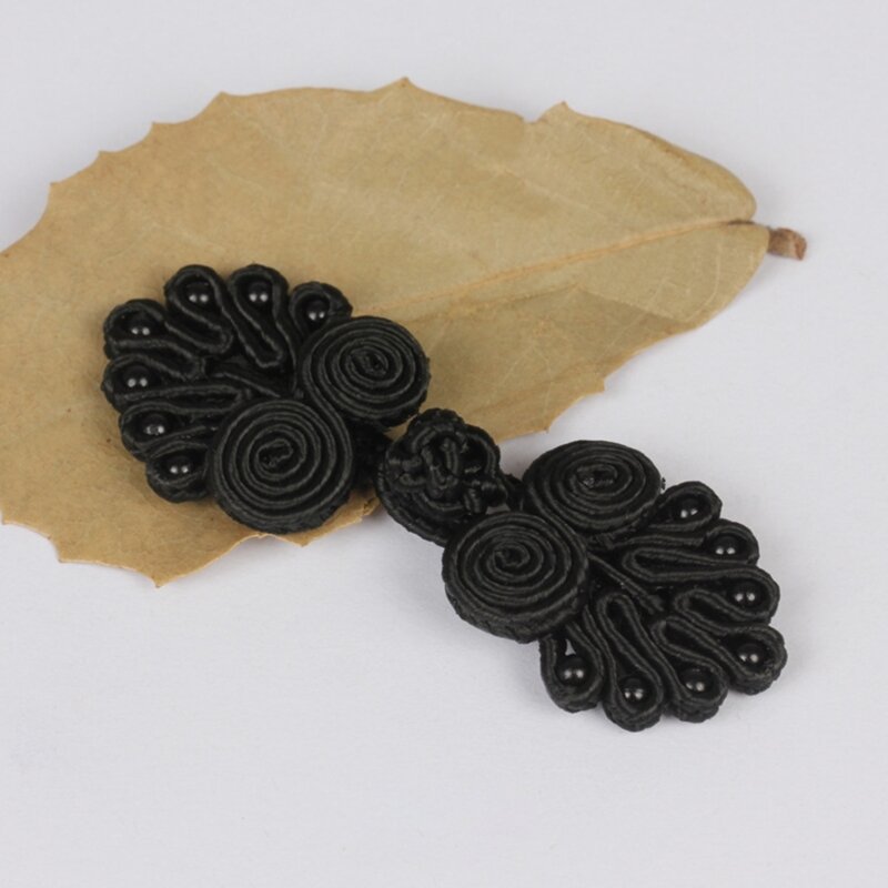 Bouton Cheongsam chinois à sept perles, fermetures à nœud faites à main pour couture