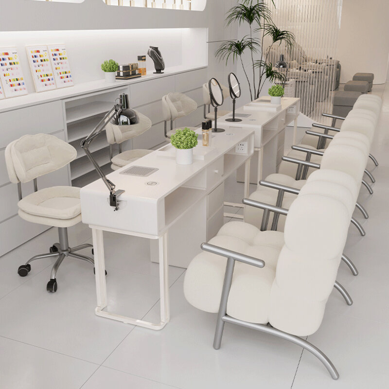 Cajón organizador de escritorio para manicura, mueble de diseño profesional, mesa de uñas blanca nórdica, estética moderna, Stolik Do Paznokci