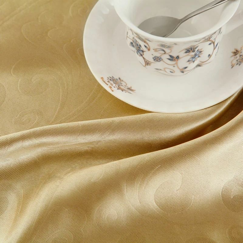 Luksusowe czyste złote zasłony zaciemniające żakardowe cieniowanie zasłony okienne Valance do salonu dekoracja sypialni niestandardowe