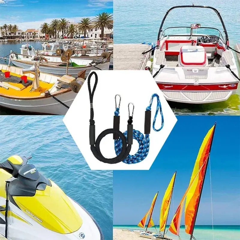 Corde d'amarrage Bunduple S6 lignes pour kayak, motomarine, SeaDoo, jet ski, ponton, canoë, bateau à moteur, accessoires d'amarrage