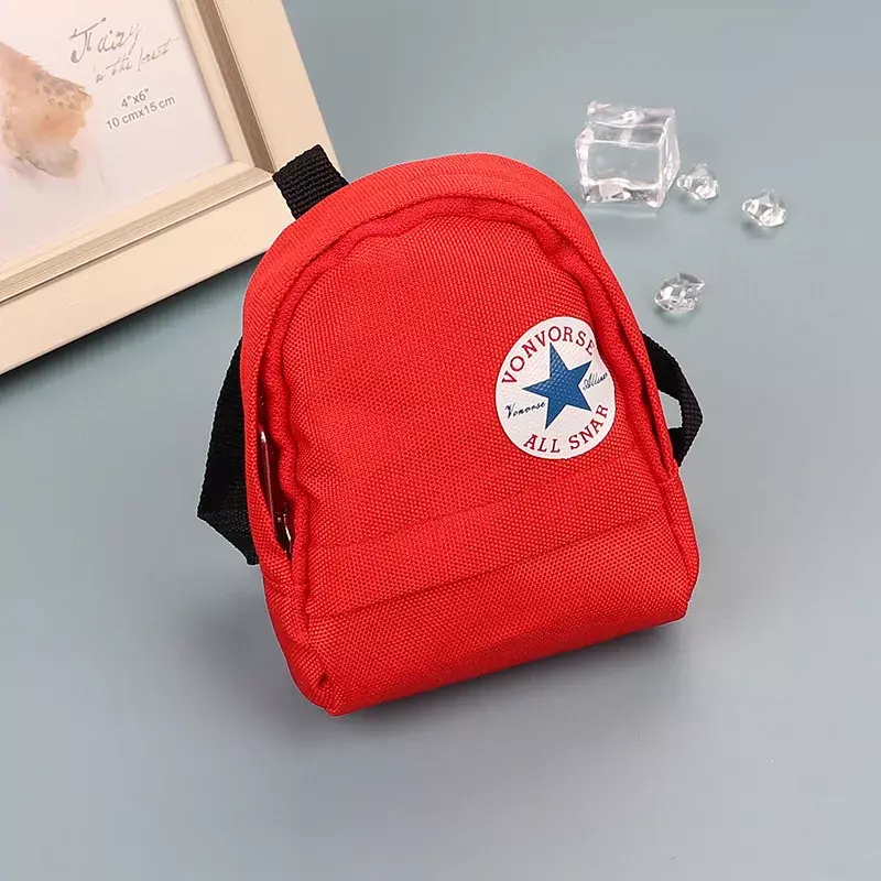 Moda lona zero carteira criativo montanhismo mochila bonito saco de armazenamento chave fone de ouvido com zíper moeda bolsa feminina carteiras