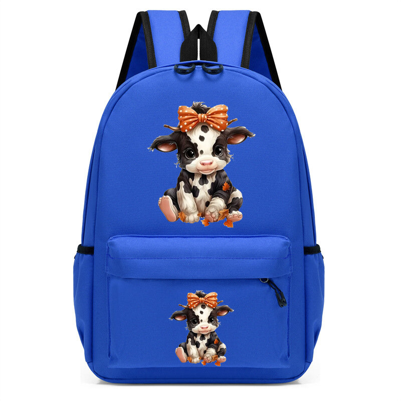 Girls Backpack Cute Cartoon Cowboy Cow Print Kids Backpack Kids School Bag Student Backpack Anime Bagpack Kindergarten Mochila