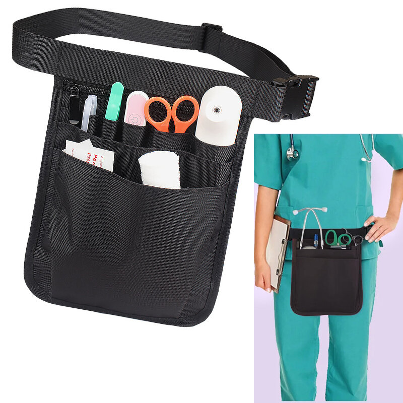 Sac banane multi-poches pour infirmière, ceinture de taille réglable, sangle de taille, poudres, évaluateurs, portable, nouveau