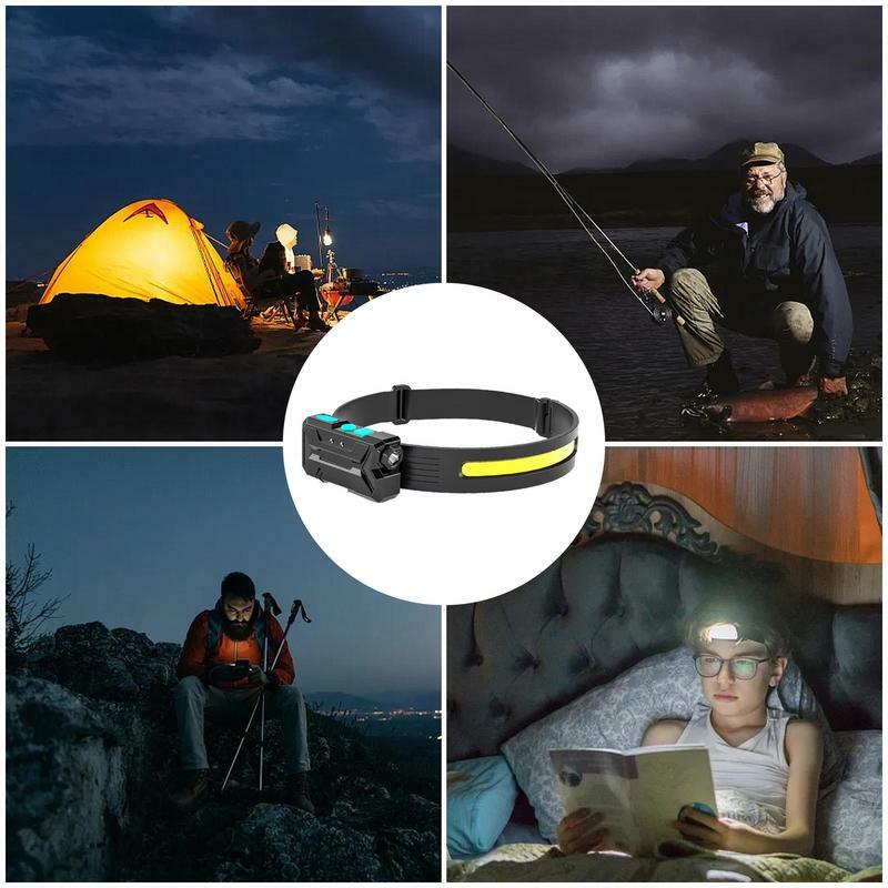 LED Headlamp Rechargeable LED Flashlight Headlamp USB Charging Outdoor Lighting Tool For Mountaineering Cycling Fishing And